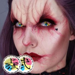 ⭐ Lentes de Contacto Blind FX Douma de Demon Slayer Bloquea Visión