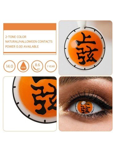 ⭐ Crazy Lentes Blind FX Manga Anime Bloquea Visión