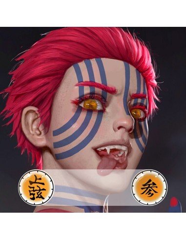 ⭐ Crazy Lentes Blind FX Manga Anime Bloquea Visión