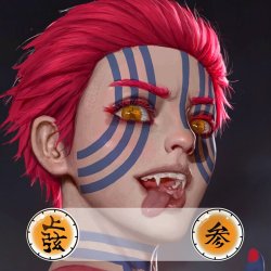 ⭐ Lentes de Contacto Blind FX Akasa de Demon Slayer Bloquea Visión