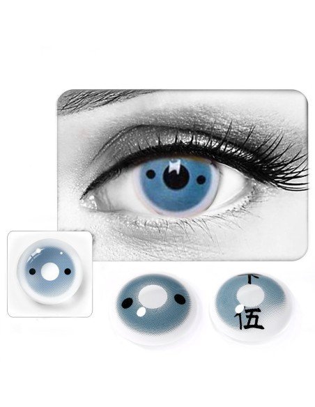 ⭐ Crazy Lentes Blind FX Manga Anime Bloquea Visión