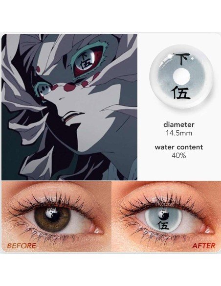 ⭐ Crazy Lentes Blind FX Manga Anime Bloquea Visión ⭐ Crazy Lentes Blind FX Manga Anime Bloquea Visión