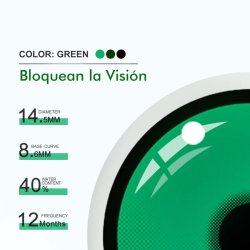 ⭐ Lentes de Contacto Blind FX Special Forest Lake Mapple Bloquea Visión