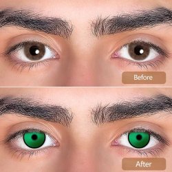 ⭐ Lentes de Contacto Blind FX Special Forest Lake Mapple Bloquea Visión