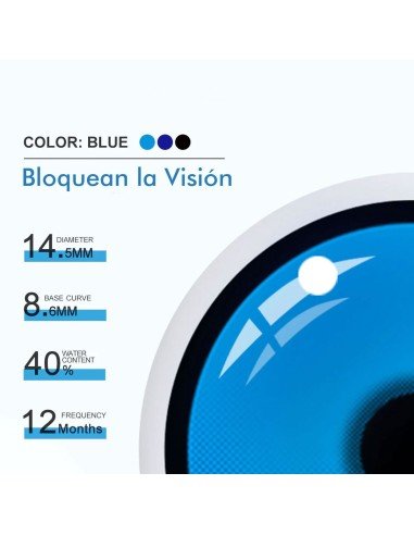 ⭐ Lentes de Contacto Blind FX Special Forest Lake Mapple Bloquea Visión