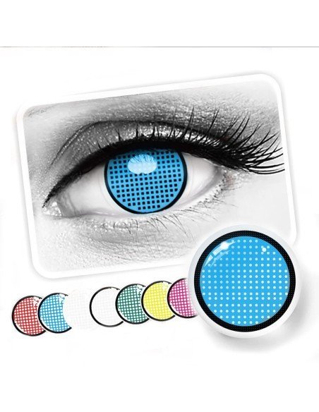 ⭐ Crazy Lentes Blind FX Mesh Blanco Nublan Visión