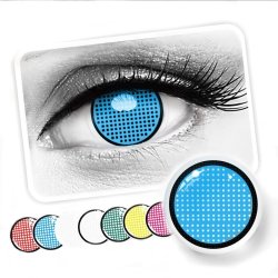 ⭐ Lentes de Contacto Mesh FX  Blanco Nublan Visión