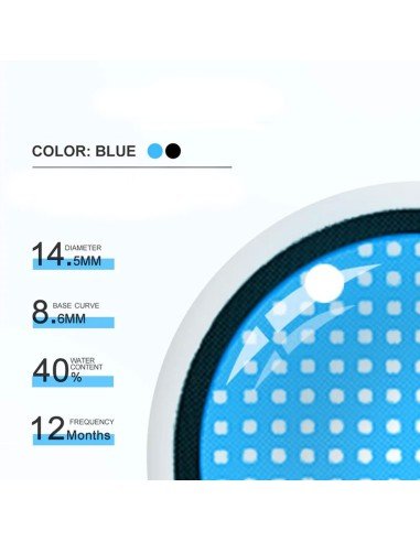 ⭐ Lentes de Contacto Mesh FX  Blanco Nublan Visión