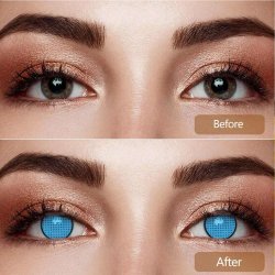 ⭐ Lentes de Contacto Mesh FX  Blanco Nublan Visión