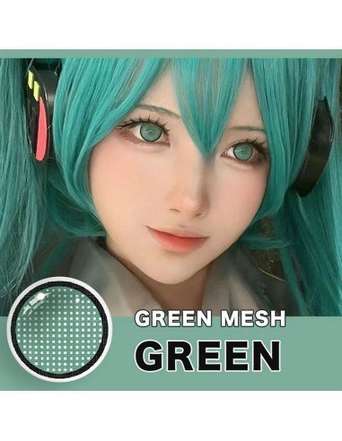 ⭐ Lentes de Contacto Mesh FX  Blanco Nublan Visión