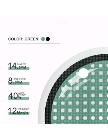 ⭐ Crazy Lentes Blind FX Mesh Blanco Nublan Visión