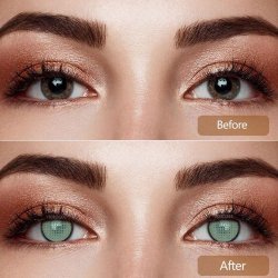 ⭐ Lentes de Contacto Mesh FX  Blanco Nublan Visión