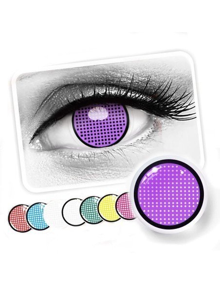 ⭐ Crazy Lentes Blind FX Mesh Blanco Nublan Visión