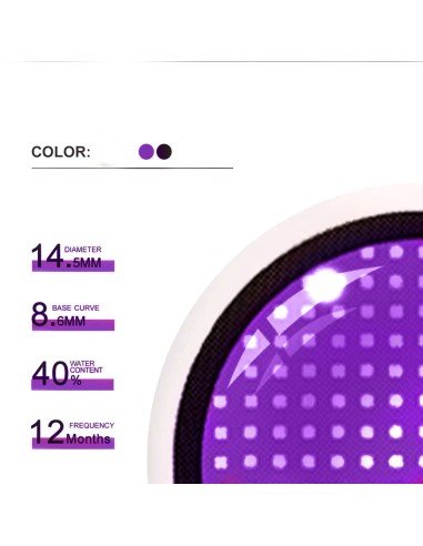 ⭐ Lentes de Contacto Mesh FX  Blanco Nublan Visión