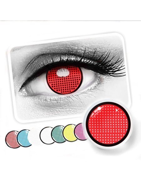 ⭐ Crazy Lentes Blind FX Mesh Blanco Nublan Visión