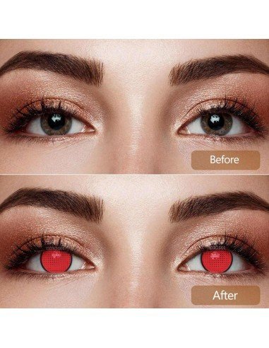 ⭐ Lentes de Contacto Mesh FX  Blanco Nublan Visión