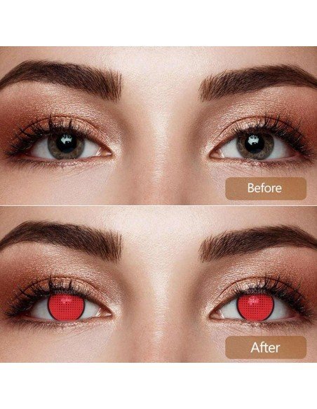 ⭐ Crazy Lentes Blind FX Mesh Blanco Nublan Visión ⭐ Crazy Lentes Blind FX Mesh Blanco Nublan Visión