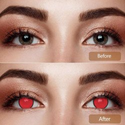 ⭐ Lentes de Contacto Mesh FX  Blanco Nublan Visión