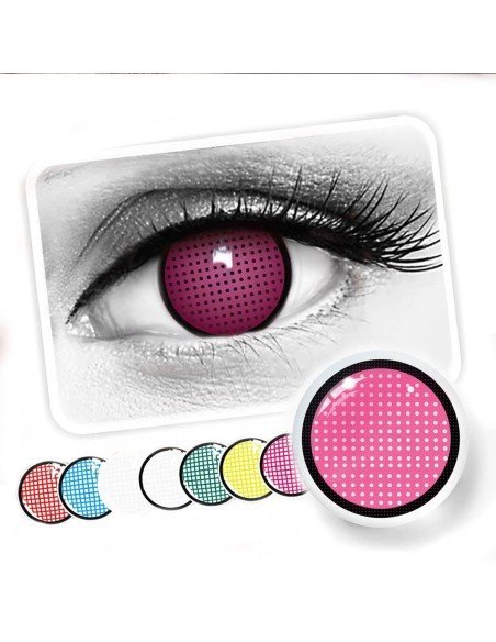 ⭐ Crazy Lentes Blind FX Mesh Blanco Nublan Visión ⭐ Crazy Lentes Blind FX Mesh Blanco Nublan Visión