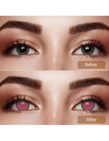 ⭐ Lentes de Contacto Mesh FX  Blanco Nublan Visión