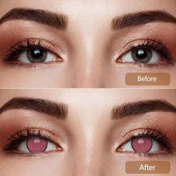 ⭐ Lentes de Contacto Mesh FX  Blanco Nublan Visión