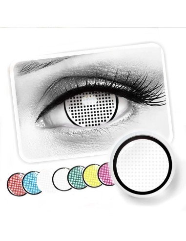 ⭐ Lentes de Contacto Mesh FX  Blanco Nublan Visión