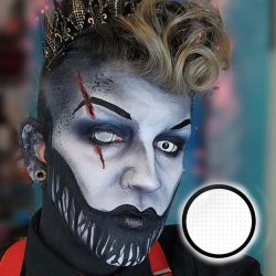 ⭐ Lentes de Contacto Mesh FX  Blanco Nublan Visión