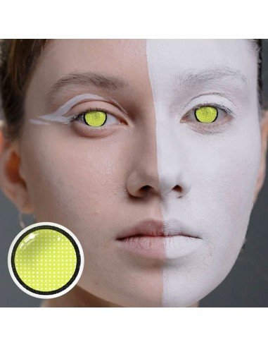 ⭐ Crazy Lentes Blind FX Mesh Blanco Nublan Visión