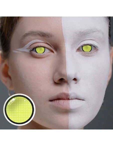 ⭐ Crazy Lentes Blind FX Mesh Blanco Nublan Visión