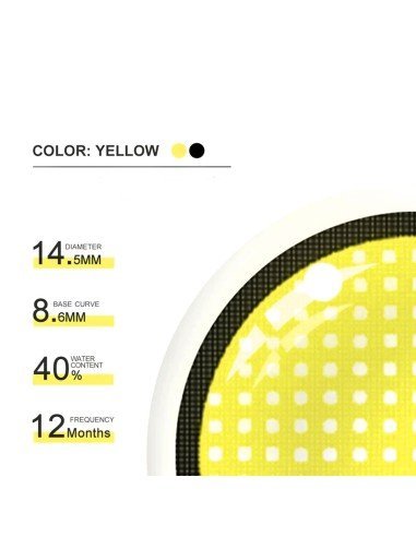 ⭐ Lentes de Contacto Mesh FX  Blanco Nublan Visión