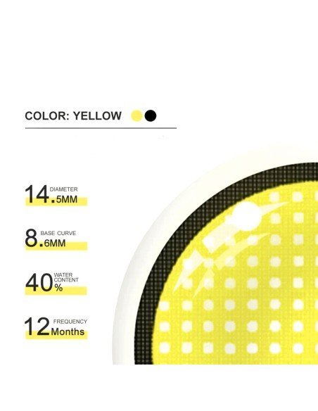 ⭐ Crazy Lentes Blind FX Mesh Blanco Nublan Visión