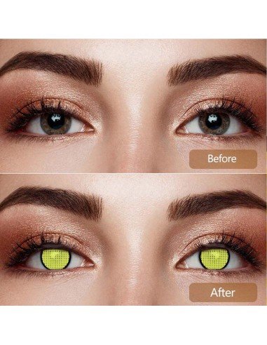 ⭐ Lentes de Contacto Mesh FX  Blanco Nublan Visión