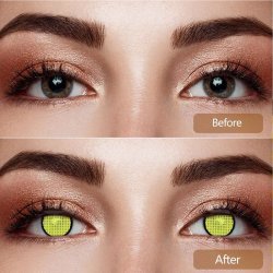 ⭐ Lentes de Contacto Mesh FX  Blanco Nublan Visión