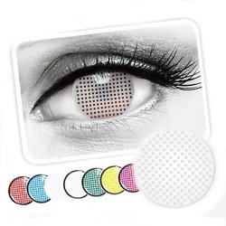 ⭐ Lentes de Contacto Mesh FX  Blanco Nublan Visión