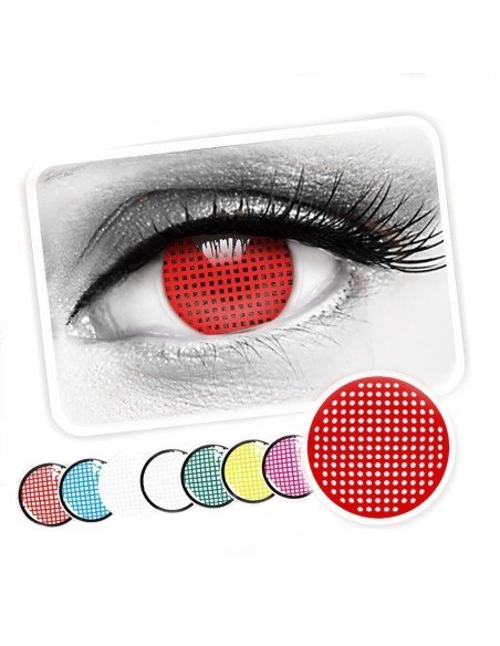 ⭐ Crazy Lentes Blind FX Mesh Blanco Nublan Visión