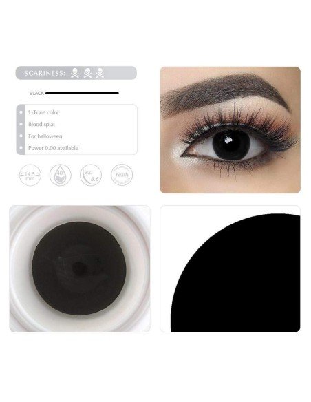 ⭐ Crazy Lentes Blind FX Dark Zoom Bloquea Visión ⭐ Crazy Lentes Blind FX Dark Zoom Bloquea Visión