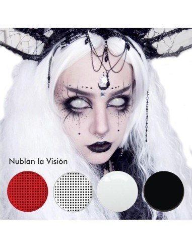 ⭐ Lentes de Contacto Blind FX Dark Zoom Bloquea Visión