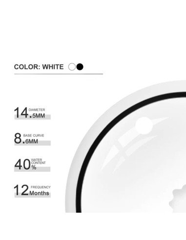 ⭐ Crazy Lentes Blind FX Dark Zoom Bloquea Visión