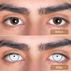 ⭐ Crazy Lentes Blind FX Dark Zoom Bloquea Visión