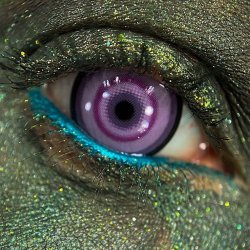 ⭐ Lentes de Contacto Mesh FX Maid Sakuya Lila Nubla la Visión de la Mansión Scarlet Devil