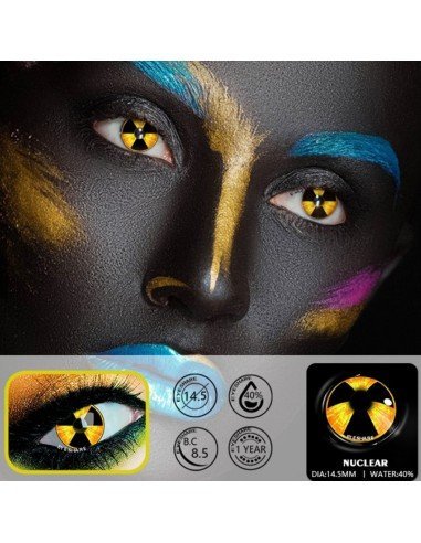 ⭐Lentes de Contacto Locos Biohazard Radiate Crazy Radioactivo