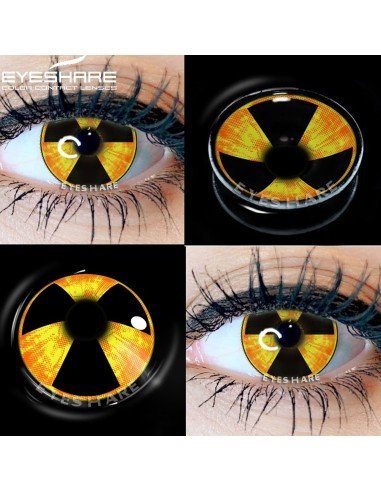 ⭐Lentes de Contacto Locos Biohazard Radiate Crazy Radioactivo