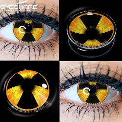 ⭐Lentes de Contacto Locos Biohazard Radiate Crazy Radioactivo