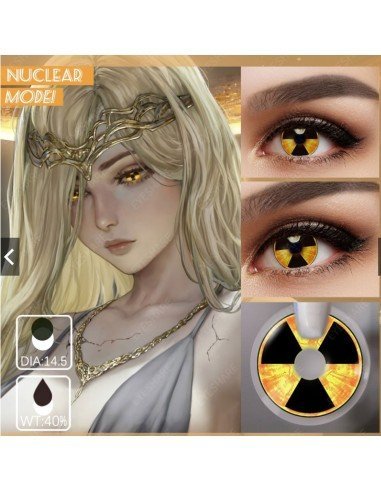⭐Lentes de Contacto Locos Biohazard Radiate Crazy Radioactivo