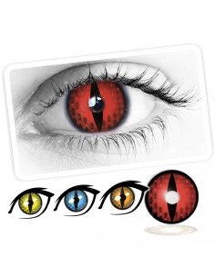 ⭐ Lentes Halloween Raptor Crazy de Pupila Vertical