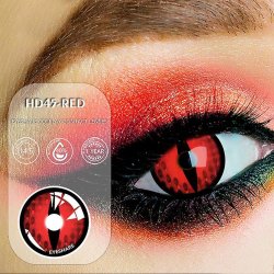 ⭐ Lentes Halloween RAPTOR Crazy Lens