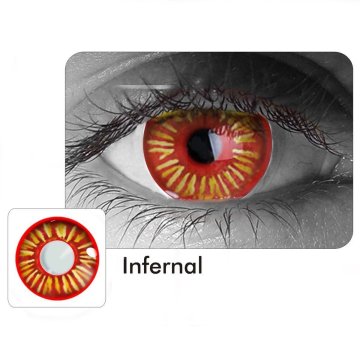⭐ Lentes de Contacto Crazy Infernal FX Halloween