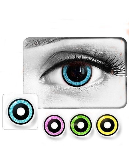⭐ Lentes Locos Nebulos Crazy Halloween Disfraz