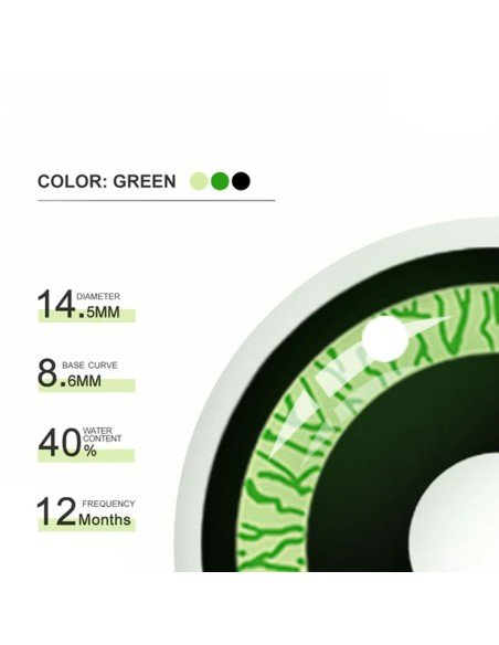 ⭐ Lentes Locos Nebulos Crazy Halloween Disfraz