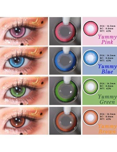 ⭐ Lentes de Contacto Cosplay Yummi K-pop Dolly Eyes